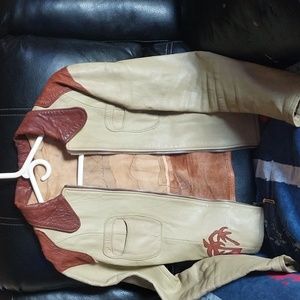 Leather East/West Instruments Company Jacket